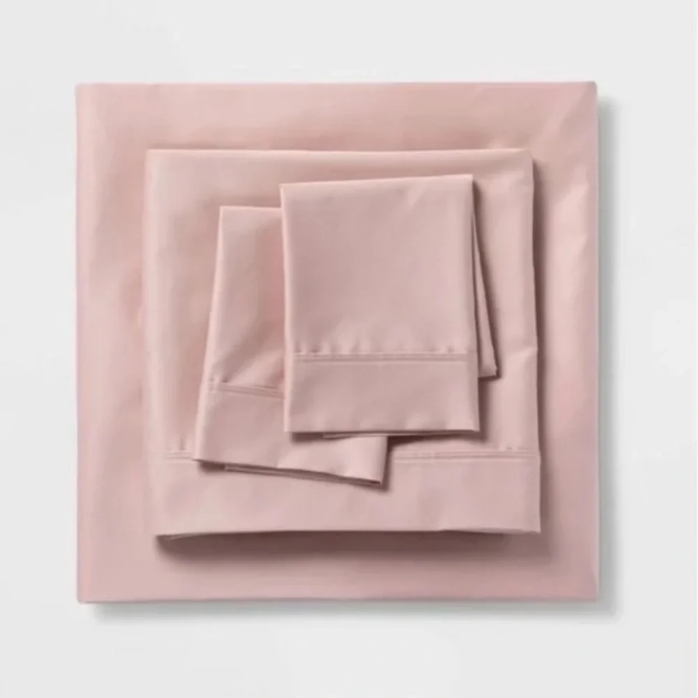 Threshold Blush Pink Tri-Ease 500 Thread Count Sheet Set - TWIN XL